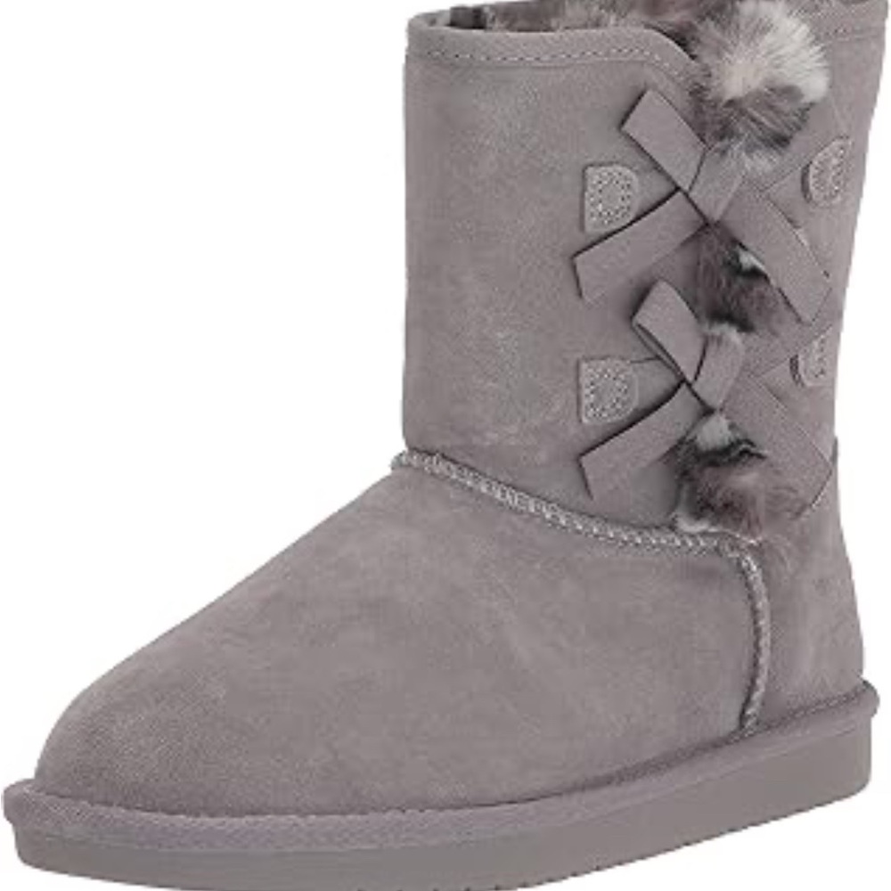 Koolaburra Gray Fur-Lined Boots